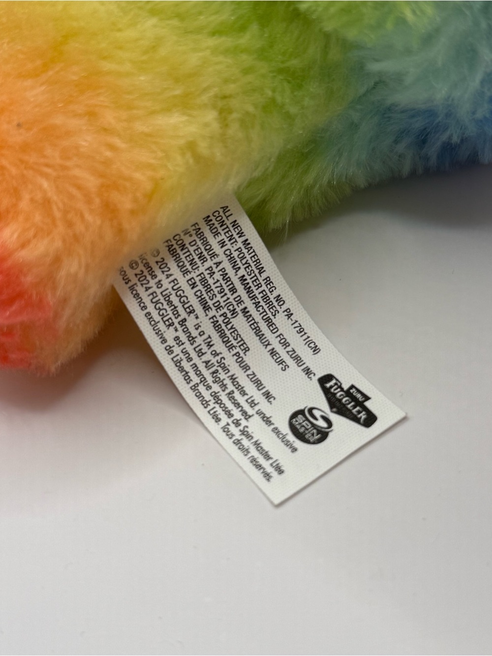 ZURU Fuggler Ugly Monster Plush Doll Stuffed Animal Rainbow - Picture 5 of 7